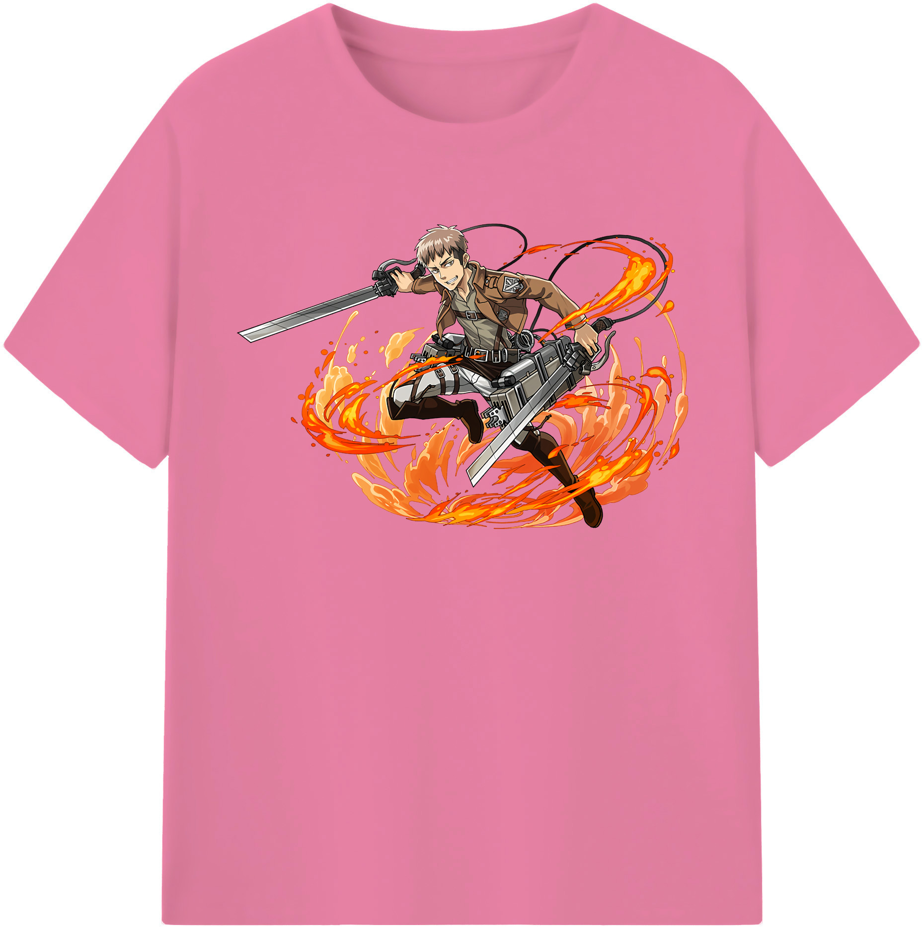 （画像用） 進撃の巨人 ジャン・キルシュタイン Attack on Titan Jean Kirstein 綿100％半袖Tシャツ（フロントプリント）